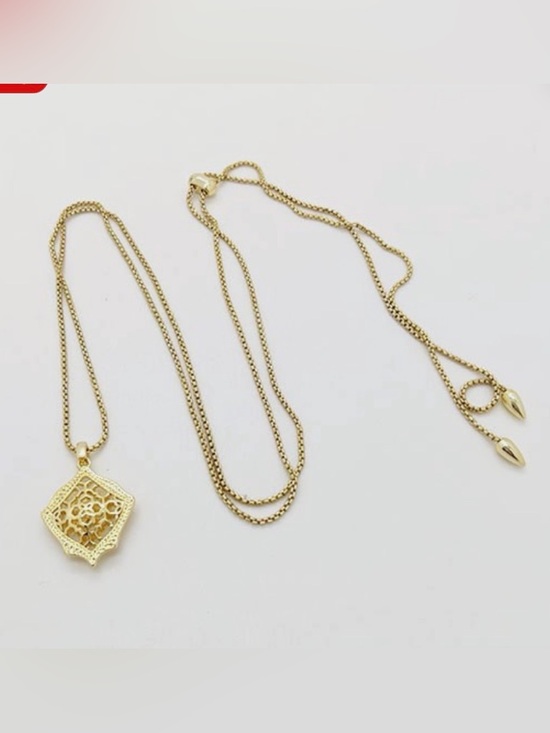 Kendra Scott Jewelry - Kendra Scott Gold Filigree Drop Pendant Necklace NWBix